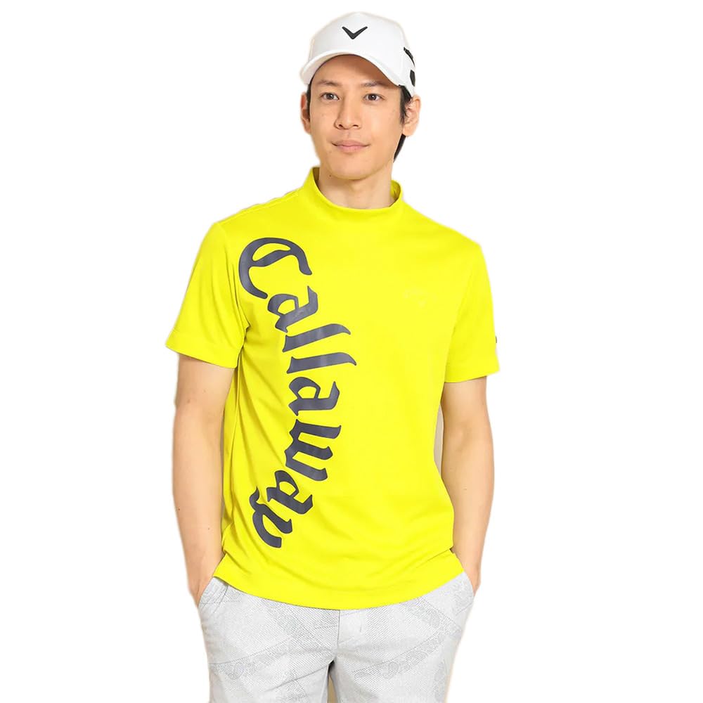 Callaway - Callaway プリントストレッチスムース 半袖モックネックシャツ Callaway キャロウェイ ゴルフウェア 半袖シャツ 春 夏